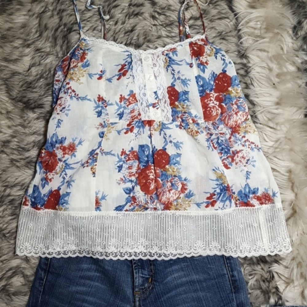 Love Squared Flower Tank Top